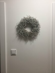 Věnec ze lnu 30cm - 3