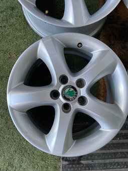 4 ks ALUDISKY ŠKODA 15" FABIA 2, 3 - 5x100, ET 43 - 3