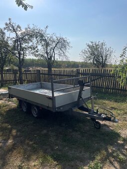 Bržděný přívěs Hapert-nájezdy, naviják, plato. Odpočet DPH - 3