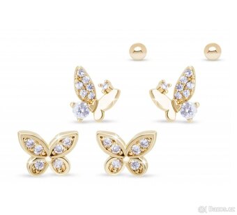 Naušnice pozlacene - 3