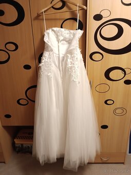 XS svatební šaty se stuhou - 3