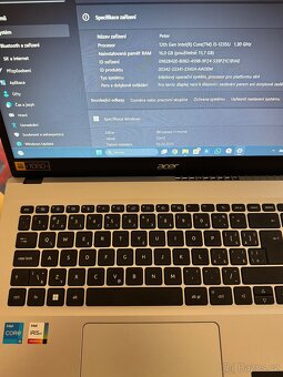 ACER Aspire 3 - i5 -RAM 16GB -SSD 512GB- ZÁRUKA DO 2/2027 - 3