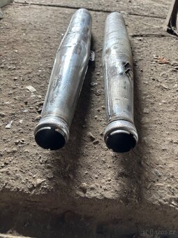 2x výfuky na Jawa 250/350 kývačka,panelka - 3