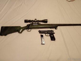 Airsoft odstřelovačka + plynová pistole - 3
