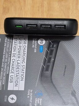 Nabíječka usb C + 3x usb A - 3