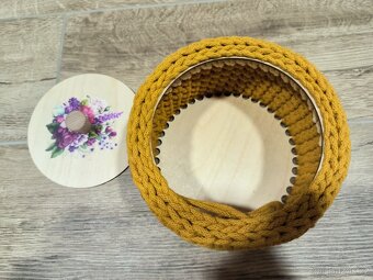 Prodám háčkovaný košík - 3