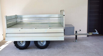 Hydraulický sklápěcí vozík za čtyřkolku 1.400kg s SPZ - 3