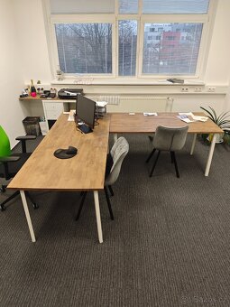 Kancelářská sestava: 2× stůl + policový díl (150×80, 200×80, - 3