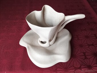 Keramická souprava hrnek svícen vázička - 3