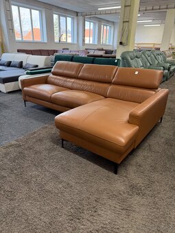 Sedací souprava rohová - kůže - 3