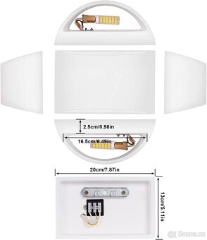 Sádrové nástěnné LED svítidlo - 3