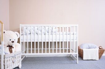 Postýlka Basic bílá / přírodní - 3