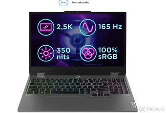 Prodám Lenovo LOQ 15IRX9 (ještě záruka- 9 měsíců) RTX4060 - 3