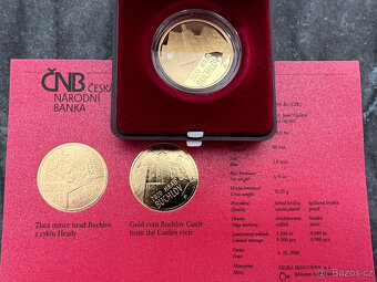 Zlatá mince 1/2 Oz 5000 Kč Hrad Buchlov 2020 Proof - 3