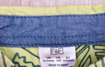 Klučičí košile s krátkým rukávem značky F&F - 3
