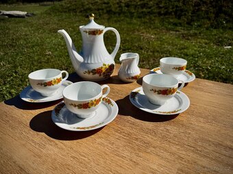 Retro kávová souprava Eschenbach Bavaria – květinový dekor - 3