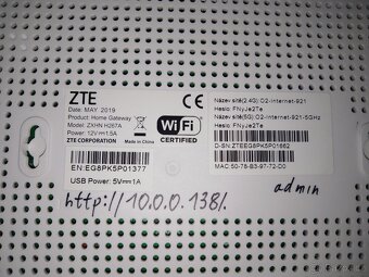 ZTE ZXHN H267A router - 3