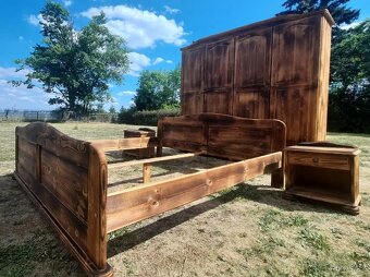 Masivní ložnice, opalovaný smrk(903) - 3