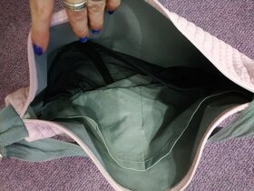 Velká taška na kočárek Pinkie Little Square Soft Pink - 3