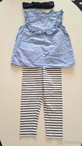 Letni set HM tricko, leginy, celenka, vel 92 - 3