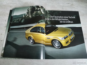 Prospekt BMW M3/M3 CSL E46, 100 stran německy 2003 - 3