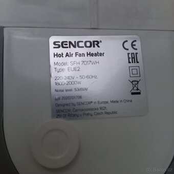 Sencor teplovzdušný ventilátor - 3
