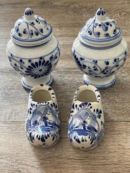 Holandský porcelán(dřeváky,dózičky - 3