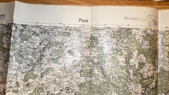 2 vojenské služební mapy, 1936, 1938, němčina. - 3