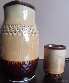 Keramický set na pivo (džbán na 1l + 6x sklenička) - 3