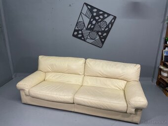 Kožená sedačka , italský design - 3