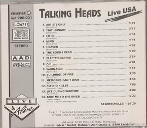 CD Talking Heads: Live USA - 3