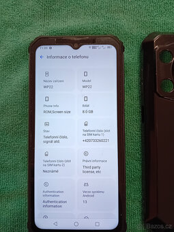 Oukitel WP22 - RAM 8GB/256GB, odolný telefon, perfektní stav - 3