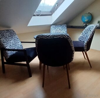 Retro křesla po renovaci/ cena za pár - 3