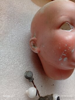 Německo - porcelanova hlava a oči panenky - 3
