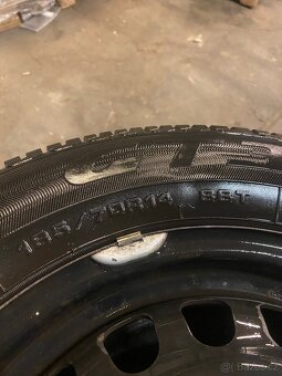 Plecháče 185/70 R14 zimní - 3