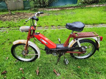 Babetta 207 s kartičkou, červená původní, úzká řídítka 2. - 3