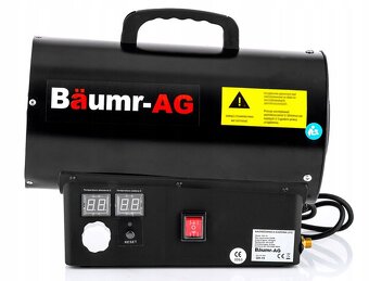 Plynový ohřívač 25kW + termostat + regulátor + hadice - 3