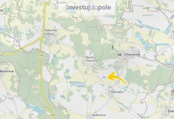 Prodej pole 5 320 m², Chanovice - Dobrotice - 3