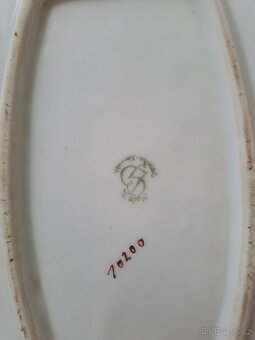 starý porcelánový tác - 3