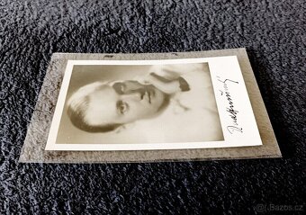 Rudolf Hrušínský – autogram, 30. léta minulého století - 3