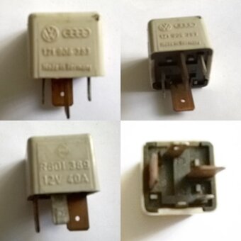 Relé VW – Audi - Škoda 1,9D - 3