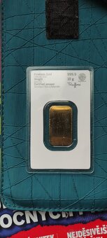 Zlatý slitek Heraeus 10 gramů - 3