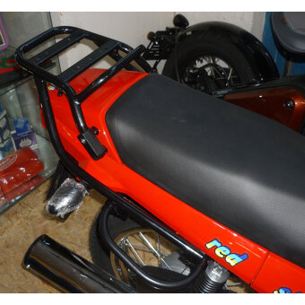 NOSIČ KUFRU ZADNÍ - ČERNÝ - JAWA 350/640 STYLE + 125 TRAVEL - 3