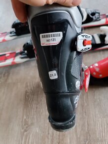 Lyže ELAN 120cm, lyžáky 21.5, helma - 3