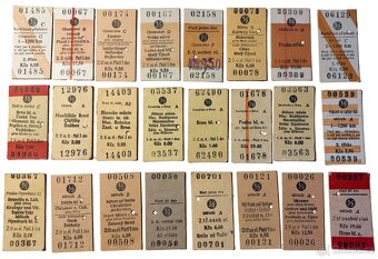 Jízdenky 1972 - 1980 - 3