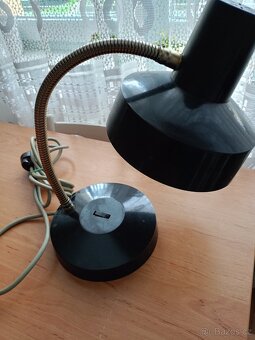 Retro černá lampa bakelit - 3