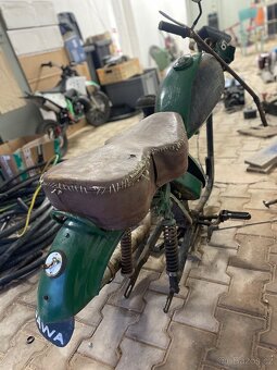 Vrak upravené ČZ + motor jawa 250. - 3