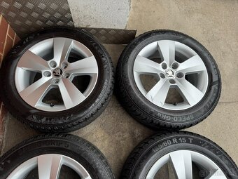 Alu 15" 5x100 škoda MATONE zimní 90% Rapid,F3, TOP - 3