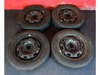 Plechové disky 5x100 R14 5Jx14H2 ET 35 se zimními pneu 165/7 - 3