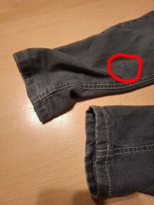 Zateplené dívčí džíny, SUPER stav, vel. 122 - 3